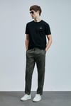 Lufian Pamuklu Regular Fit Bisiklet Yaka Erkek T Shirt 111020263 SİYAH
