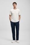 Lufian Pamuklu Regular Fit Bisiklet Yaka Basic Erkek T Shirt 111020312 KIRIK BEYAZ
