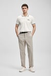 Lufian Pamuklu Regular Fit Düğmeli Erkek Polo Yaka T Shirt 111040249 KIRIK BEYAZ