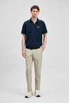 Lufian Pamuklu Regular Fit Logolu Düğmeli Erkek Polo Yaka T Shirt 111040232 LACİVERT