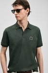 Lufian Pamuklu Regular Fit Logolu Düğmeli Erkek Polo Yaka T Shirt 111040233 HAKİ