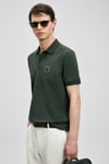Lufian Pamuklu Regular Fit Logolu Düğmeli Erkek Polo Yaka T Shirt 111040233 HAKİ