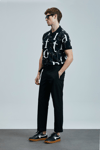 Lufian Pamuklu Regular Fit Tamamı Logolu Düğmeli Erkek Polo Yaka T Shirt 111040219 SİYAH
