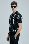 Lufian Pamuklu Regular Fit Tamamı Logolu Düğmeli Erkek Polo Yaka T Shirt 111040219 SİYAH