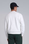 Lufian Pamuklu Sıfır Yaka Loved Erkek Sweat 112030137 KIRIK BEYAZ