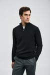 Lufian Regular Fit Dik Yaka Erkek Kazak 112090164 SİYAH