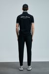 Lufian Şeritli % 100 Pamuk Regular Fit Düğmeli Erkek Polo Yaka T Shirt 111040216 SİYAH
