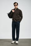 Lufian Slim Fit Normal Bel Düz Paça Chino Erkek Pantolon 112190334 LACİVERT