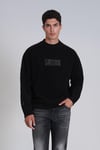 Lufian Viler Baskılı Pamuklu Regular Fit Bisiklet Yaka Erkek Sweat 112030148 SİYAH