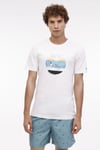 Lumberjack Baskılı Pamuklu Regular Fit Bisiklet Yaka Erkek T Shirt 11DS1025 5FX EKRU