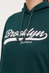 Lumberjack Baskılı Regular Fit Kapüşonlu Kadın Sweat 17GF960 4PR KOYU YEŞİL