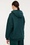 Lumberjack Baskılı Regular Fit Kapüşonlu Kadın Sweat 17GF960 4PR KOYU YEŞİL