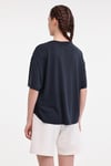 Lumberjack Boxy Fit Bisiklet Yaka Bayan T Shirt 11CK612 5FX SİYAH