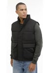 Lumberjack Kapitoneli Regular Fit Dik Yaka Erkek Yelek 4W4CT646 4PR SİYAH