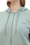 Lumberjack Pamuklu Regular Fit Kapüşonlu Fermuarlı Kadın Sweat 5WSN77 5PR MİNT