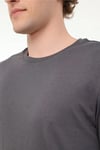 Lumberjack Regular Fit Bisiklet Yaka Basic Erkek T Shirt CT110 5FX ANTRASİT