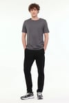 Lumberjack Regular Fit Bisiklet Yaka Basic Erkek T Shirt CT110 5FX ANTRASİT