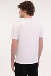 Lumberjack Regular Fit Bisiklet Yaka Logolu Erkek T Shirt 11ITL414 5FX BEYAZ