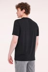 Lumberjack Regular Fit Bisiklet Yaka Logolu Erkek T Shirt 11ELG1010 5FX SİYAH