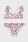 Lunabun Uv Korumalı Desenli Kız Çocuk Bikini SB2611070101 PEMBE