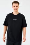 M Graphic Tee Reflect Logolu Oversize Pamuklu Bisiklet Yaka Erkek T Shirt S2310943817 SİYAH
