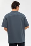 M Graphic Tee Reflect Logolu Oversize Pamuklu Bisiklet Yaka Erkek T Shirt S2310943998 GRİ
