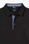 M Long Sleeve Waffle Logolu Regular Fit Düğmeli Erkek Polo Yaka Sweat S26201483817 SİYAH