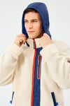 M Outdoor Fleece Full Zip Sherpa Regular Fit Kapüşonlu Yaka Erkek Sweat S242039102 BEYAZ