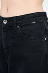 Malibu % 100 Pamuk Yüksek Bel Wide Leg Geniş Paça Jeans Kadın Kot Pantolon 1010152-84023 SİYAH