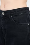 Malibu % 100 Pamuk Yüksek Bel Wide Leg Geniş Paça Jeans Kadın Kot Pantolon 1010152-84023 SİYAH