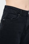 Malibu % 100 Pamuk Yüksek Bel Wide Leg Geniş Paça Jeans Kadın Kot Pantolon 1010152-84023 SİYAH