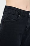 Malibu % 100 Pamuk Yüksek Bel Wide Leg Geniş Paça Jeans Kadın Kot Pantolon 1010152-84023 SİYAH