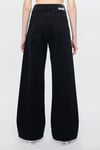 Malibu % 100 Pamuk Yüksek Bel Wide Leg Geniş Paça Jeans Kadın Kot Pantolon 1010152-84023 SİYAH