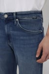 Marcus Pamuk Slim Straight Fit Normal Bel Daralan Paça Jeans Erkek Kot Pantolon 00351A1727 LACİVERT