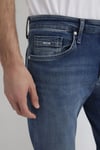 Marcus Pamuk Slim Straight Fit Normal Bel Daralan Paça Jeans Erkek Kot Pantolon 00351A1727 LACİVERT