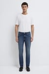 Marcus Pamuk Slim Straight Fit Normal Bel Daralan Paça Jeans Erkek Kot Pantolon 00351A1727 LACİVERT
