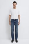 Marcus Pamuk Slim Straight Fit Normal Bel Daralan Paça Jeans Erkek Kot Pantolon 00351A1727 LACİVERT