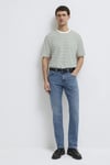 Marcus Vintage Pamuklu Normal Bel Daralan Paça Jeans Erkek Kot Pantolon 0035190654 MAVİ