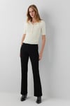 Maria Pamuklu Flare Bootcut Fit Normal Bel Jeans Kadın Kot Pantolon 101225-A3822 SİYAH