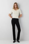 Maria Pamuklu Flare Bootcut Fit Normal Bel Jeans Kadın Kot Pantolon 101225-A3822 SİYAH