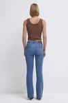 Maria Pamuklu Normal Bel İspanyol Paça Jeans Kadın Kot Pantolon 101225-A1589 MAVİ
