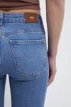 Maria Pamuklu Normal Bel İspanyol Paça Jeans Kadın Kot Pantolon 101225-A1589 MAVİ