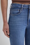 Maria Pamuklu Normal Bel İspanyol Paça Jeans Kadın Kot Pantolon 101225-A1589 MAVİ