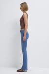 Maria Pamuklu Normal Bel İspanyol Paça Jeans Kadın Kot Pantolon 101225-A1589 MAVİ
