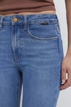 Maria Pamuklu Normal Bel İspanyol Paça Jeans Kadın Kot Pantolon 101225-A1589 MAVİ
