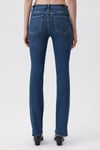 Maria Yüksek Bel İspanyol Paça Flare Bootcut Jeans Kadın Kot Pantolon 101225-80680 KOYU MAVİ