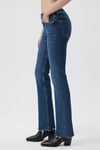Maria Yüksek Bel İspanyol Paça Flare Bootcut Jeans Kadın Kot Pantolon 101225-80680 KOYU MAVİ