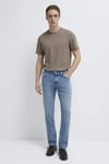 Martın Pamuklu Normal Bel Düz Paça Jeans Erkek Kot Pantolon 00378A1729 AÇIK MAVİ