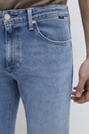 Martın Pamuklu Normal Bel Düz Paça Jeans Erkek Kot Pantolon 00378A1729 AÇIK MAVİ