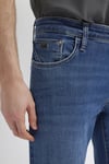 Martın Pamuklu Regular Straight Fit Normal Bel Düz Paça Jeans Erkek Kot Pantolon 00378A3044 LACİVERT